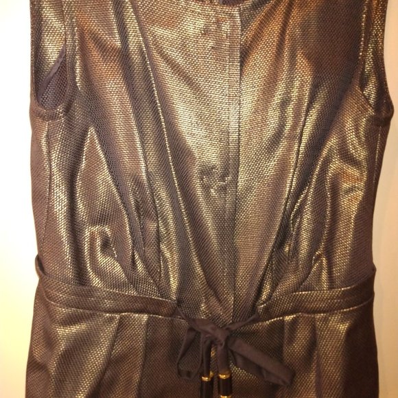 ESCADA METALLIC BRONZE VEST TOP SZ EU 40/US10 - Picture 2 of 7